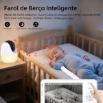 Babá Eletrônica 4.3" com WiFi e câmera HD 1080P, visão noturna, bateria 3500mAh e intercomunicador bidirecional para monitorar seu bebê com segurança. - Imagem 9
