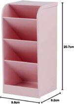 Organizador Diagonal Rosa Pastel: compacto, resistente e ideal para mesa, escritório e home office - Imagem 5