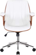 Cadeira Kopenhagen Diretor Branco Fratini com conforto, elegância e resistência para seu escritório. - Imagem 3