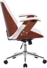 Cadeira Kopenhagen Diretor Branco Fratini com conforto, elegância e resistência para seu escritório. - Imagem 5
