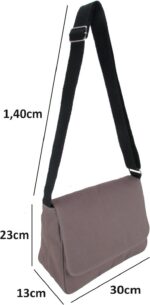 Bolsa Carteiro Transversal em Lona: prática, unissex e ideal para levar seus itens com conforto no dia a dia. - Imagem 3