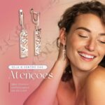 Brinco Elegância Rosê: design moderno, leve e antialérgico com prata 925 e ouro rosê 585. - Imagem 2