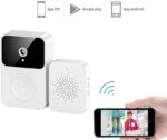 Campainha Interfone Inteligente Wi-Fi com Câmera: monitore a porta em tempo real com áudio bidirecional e alertas instantâneos. - Imagem 4