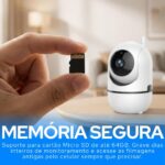 Câmera IP WiFi Premium 1080p com visão 360°, visão noturna e alerta de movimento para máxima segurança. - Imagem 4