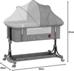 Berço Portátil Moises Co-bed com balanço e mosquiteiro: conforto, segurança e praticidade para o bebê em qualquer ambiente. - Imagem 6