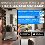 Câmera IP WiFi Premium 1080p com visão 360°, visão noturna e alerta de movimento para máxima segurança. - Imagem 6