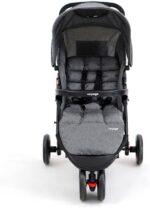 Carrinho de Passeio Para Bebê Delta Voyage: conforto, encosto reclinável e capota retrátil para até 15kg. - Imagem 3