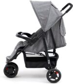 Carrinho de Passeio Para Bebê Delta Voyage: conforto, encosto reclinável e capota retrátil para até 15kg. - Imagem 6