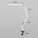 Luminária LED de Mesa com Braço Articulado: iluminação ajustável, fixação por clamp e conforto ideal para home office, estudo e leitura - Imagem 8