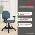 Cadeira de Escritório Regall com conforto ergonômico, ajuste de altura, mobilidade 360° e estrutura resistente para home office e escritório. - Imagem 5