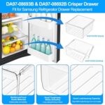 Gaveta Samsung DA97-08693B e DA97-08692B atualizada, resistente, fácil de instalar e compatível com RS25J500DSR RS25H5000SR - Imagem 3