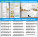 Gaveta Samsung DA97-08693B e DA97-08692B atualizada, resistente, fácil de instalar e compatível com RS25J500DSR RS25H5000SR - Imagem 6