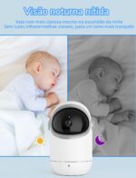 TakTark Babá Eletrônica 4.3" sem Wi-Fi com câmera, áudio, visão noturna e zoom para total segurança do bebê - Imagem 4