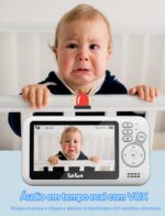 TakTark Babá Eletrônica 4.3" sem Wi-Fi com câmera, áudio, visão noturna e zoom para total segurança do bebê - Imagem 5