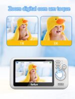 TakTark Babá Eletrônica 4.3" sem Wi-Fi com câmera, áudio, visão noturna e zoom para total segurança do bebê - Imagem 6