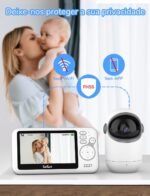 TakTark Babá Eletrônica 4.3" sem Wi-Fi com câmera, áudio, visão noturna e zoom para total segurança do bebê - Imagem 7