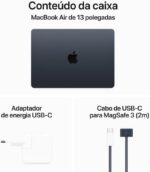 Apple 2024 MacBook Air 13 com chip M3, desempenho ágil, 8GB de memória e 256GB para produtividade e mobilidade. - Imagem 6