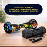 Hoverboard Skate Elétrico 6.5" Brinovar com LED, Bluetooth e equilíbrio dinâmico para diversão com estilo. - Imagem 9