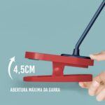 Luminária de Mesa com Garra Diamante Touch: LED 3 cores, haste flexível e fixação prática para escritório e home office. - Imagem 4