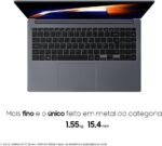 Samsung Galaxy Book4 i3 com 8GB, SSD 256GB e tela Full HD de 15.6 para desempenho leve e mobilidade. - Imagem 4