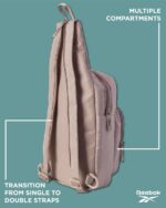 Reebok Bolsa tiracolo prática e versátil para levar seus itens com conforto e estilo - Imagem 4