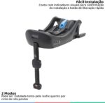 Base Bebê Conforto I-Base com Isofix Joie Preto: instalação segura e prática para trocar o bebê conforto com facilidade. - Imagem 4