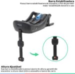 Base Bebê Conforto I-Base com Isofix Joie Preto: instalação segura e prática para trocar o bebê conforto com facilidade. - Imagem 5