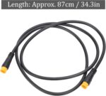 Cabo Conector Tbest 3 Pinos à Prova D'água: durável, flexível e ideal para extensão de bicicleta elétrica - Imagem 6