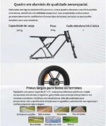 Bicicleta de montanha com pneu largo 20x4, 7 velocidades e desempenho off-road de até 51 km/h. - Imagem 7