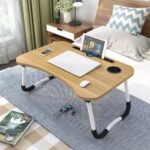 Mesa Portátil Dobrável para Notebook com gaveta, porta-copos e porta-tablet: mais conforto e organização no home office. - Imagem 5