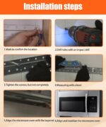 DE70-00561A Kit de montagem Samsung: suporte resistente para fixar seu micro-ondas com segurança e fácil instalação. - Imagem 6