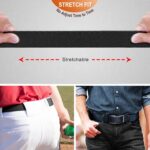 Cinto masculino 2 peças com catraca de nylon elástico: ajuste preciso e conforto para golfe e uso casual - Imagem 5