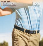 Cinto masculino 2 peças com catraca de nylon elástico: ajuste preciso e conforto para golfe e uso casual - Imagem 7