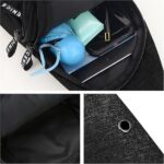 Bolsa Tiracolo Transversal Impermeável H2F STORE: compacta, leve e ideal para uso diário e viagens - Imagem 4