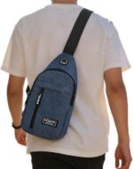 Bolsa Tiracolo Transversal Impermeável H2F STORE: compacta, leve e ideal para uso diário e viagens - Imagem 6