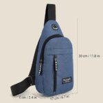 Bolsa Tiracolo Transversal Impermeável H2F STORE: compacta, leve e ideal para uso diário e viagens - Imagem 8