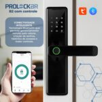 ProlockBR Fechadura Digital B2: segurança inteligente com 6 formas de abertura e controle remoto via app TUYA. - Imagem 3