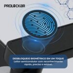 ProlockBR Fechadura Digital B2: segurança inteligente com 6 formas de abertura e controle remoto via app TUYA. - Imagem 4