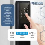 ProlockBR Fechadura Digital B2: segurança inteligente com 6 formas de abertura e controle remoto via app TUYA. - Imagem 6
