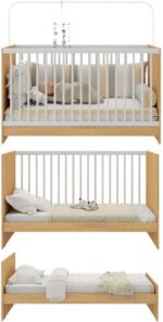 Multimóveis Berço 3 em 1 com Colchão Incluso: versátil, seguro e durável para acompanhar seu bebê com conforto. - Imagem 5
