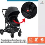 Carrinho de Bebê Baby Style Wonder 2 em 1: conforto, segurança e praticidade com assento ajustável e fechamento compacto - Imagem 5