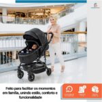 Carrinho de Bebê Baby Style Wonder 2 em 1: conforto, segurança e praticidade com assento ajustável e fechamento compacto - Imagem 9