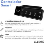 Mesa Preta Elevate 90 Play elétrica com ajuste de altura, 3 memórias e tampo MDF para mais conforto e produtividade. - Imagem 5