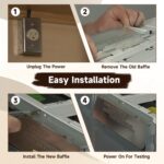 Kit de válvula de escape para micro-ondas WB06X10436, compatível com GE Samsung Kenmore, alta durabilidade e fácil instalação - Imagem 8
