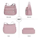 Bolsa de ombro feminina espaçosa com vários bolsos: praticidade e estilo para o dia a dia, ideal para quem busca organização e conforto. - Imagem 4