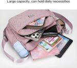 Bolsa de ombro feminina espaçosa com vários bolsos: praticidade e estilo para o dia a dia, ideal para quem busca organização e conforto. - Imagem 5