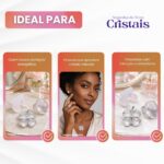 Conjunto feminino Trevo Quartzo Cristal banhado a prata, amuleto de proteção e intuição com elegância natural - Imagem 5