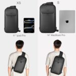 Mochila tiracolo compacta para MacBook Pro M4 14 e Air/Pro 13: prática, leve e ideal para transportar com segurança. - Imagem 3