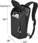 Mochila tiracolo compacta para MacBook Pro M4 14 e Air/Pro 13: prática, leve e ideal para transportar com segurança. - Imagem 5