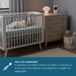 Babá Eletrônica Sem Fio Maxi Baby com visão noturna, zoom 2x e conexão segura para monitorar seu bebê com tranquilidade. - Imagem 5